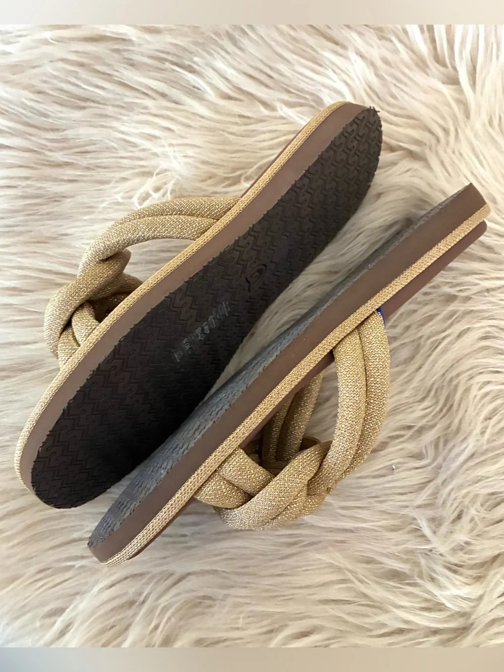 Rothy’s NWOT The Summer Sandal in Golden Sun Sz 7.5